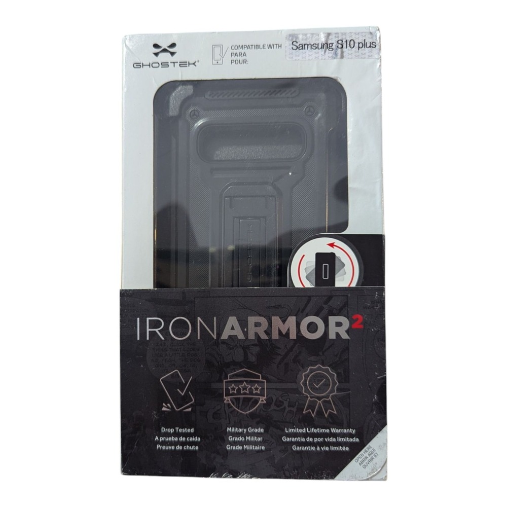 O7. Ghostek Iron Armor 2 Holster Case For Samsung Galaxy S10 Plus - Black